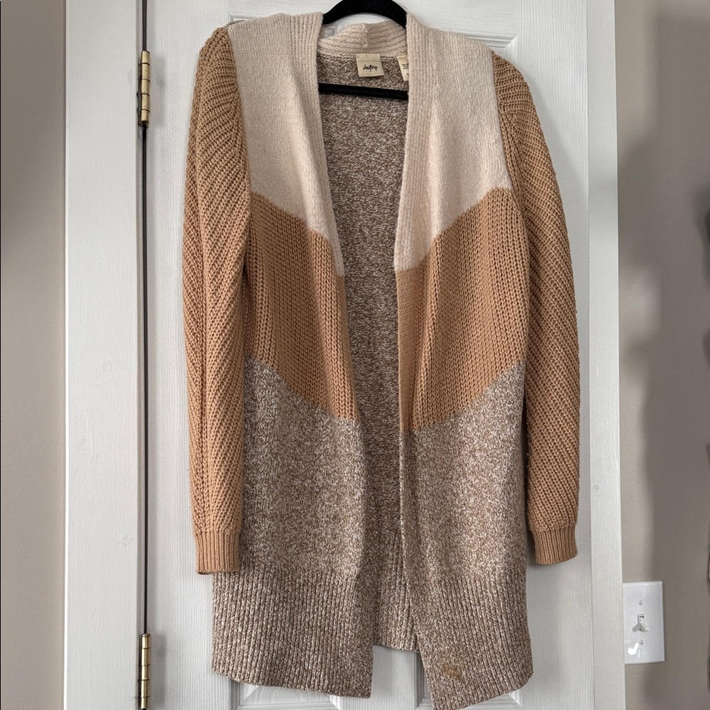 a new day Neutral Tone Open Cardigan